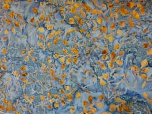 Batik Cotton Quilting Craft Fabric Metre / Fat, Long Quarter Grey Gold Acorns - Picture 1 of 3