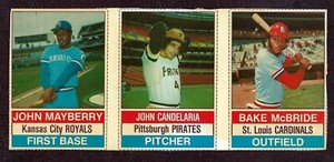 1976 Hostess 3 Card Panel, Mayberry, Candelaria, McBride, EX!