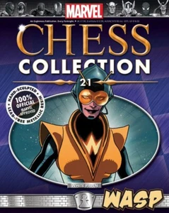 Marvel Chess Figurine Magazine #21 Wasp White Pawn Eaglemoss - Picture 1 of 2