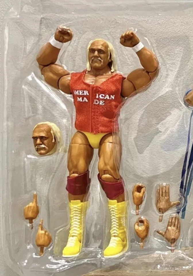 Figura de acción de lucha libre WWE Elite Then Now Forever HULK HOGAN camisa Mattel WWF Foto 1 de 1
