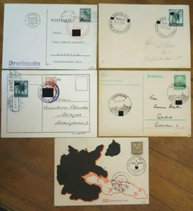 5 Postkarten m Sonderstempel 1938-42 Deutsches Reich Protektorat Schlesien-UZ:11 - Bild 1 von 6