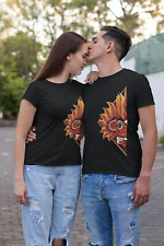 Devil Mask Design | Yaka Traditional Mask Unisex Comfort Black Heather T-shirt