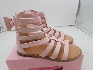 YOKI-CHANTAL-05Y Toddler Girls' Mini Bow Gladiator Open Toe Sandals size 3 - Picture 1 of 6