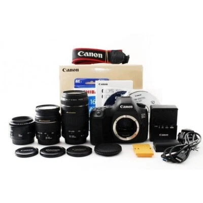 Canon EOS 5DsR Single focus, standard, telephoto triple lens set Digital SLR - Image 1 of 4
