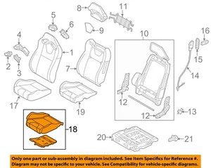 FORD OEM 13-14 Mustang Front Seat Components-Seat Cushion Pad DR3Z63632A22B - Picture 1 of 2