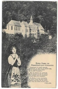 RIBEAUVILLÉ 68 Notre Dame de Dusenbach animierte Postkarte geschrieben an Herrn Chicard 1926 - Bild 1 von 2