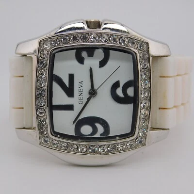 GENEVA 5949 Reloj Mujer Analógico Cuarzo Tono Blanco Batería Nueva Foto 1 de 4