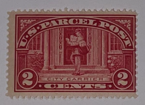 Travelstamps:1912-13 US STAMPS #Q-2, 2c Red City Carrier Parcel Post MINT OG NH - Picture 1 of 5
