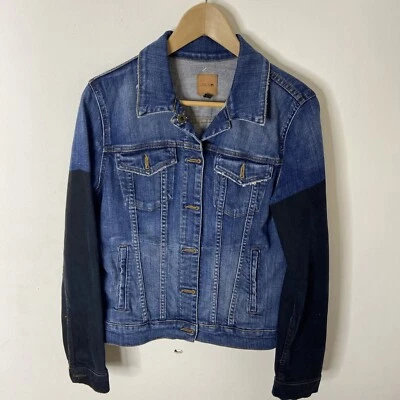 Joe’s Woman Small 2 Tone Denim Snap Button Denim Jean Jacket Joes - Image 1 of 4