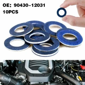 10x 90430-12031 Oil Drain Sump Plug Washers Gasket =`~ Hole G2N6 B6D2 - Picture 1 of 10