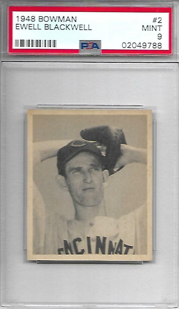 1948	Bowman	Ewell	Blackwell	2	PSA 9		Reds		8383
