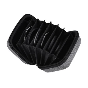 New Anti-Scratch 8 Pockets Camera Lens Filter Pouch Case Bag With Wrist Strap - Picture 1 of 20
