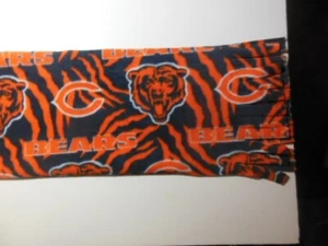NFL CHICAGO BEARS Fleece Scarf - 8"x 58", handcrafted - Picture 1 of 2