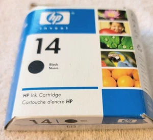 HP, 14 SCHWARZ, TINTENSTRAHLPATRONE, OFFICEJET, ALTER LAGER, NEU IN BOX, VERSIEGELT - Bild 1 von 8