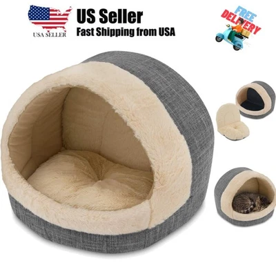 Casa para perros Cama Cajón Alfombra Tienda Interior Redonda Suave Felpa para Pequeño, Mediano y L... Foto 1 de 4