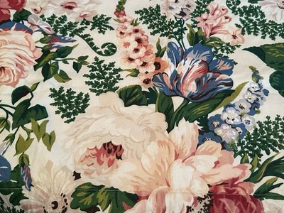 Cenefa floral Waverly personalizada vintage núcleo casa de campo rosas glorias de la mañana 19 X 50 Foto 1 de 4