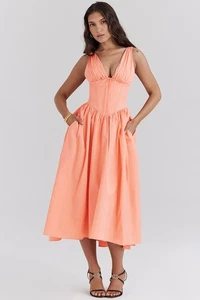 House of CB 'Emmelina' Sorbet Baumwolle Korsett Sommerkleid M PLUS CUP 10/12 3810 - Bild 1 von 11