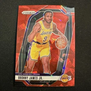 Panini Prizm Bronny James Jr. Red Cracked Ice #243 Rookie Lakers RC 2024-25 - Imagen 1 de 6