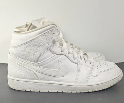 Air Jordan 1 Mid Triple White 554724-130 Sz. 11 - Image 1 of 4