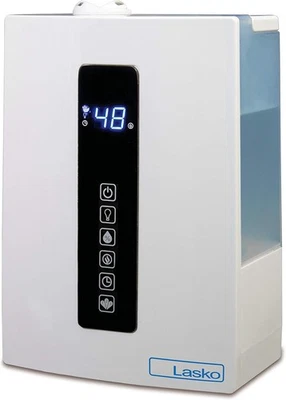 Lasko UH300 Warm and Cool Mist Humidifier with Humidistat Timer, White  - Image 1 of 4
