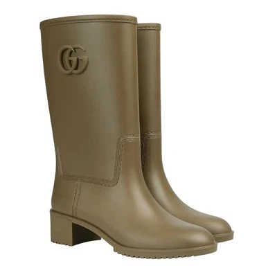 Auténticas botas de lluvia de goma Gucci Double G para mujer 35 (US 5) 762700 nuevas $850 Foto 1 de 4