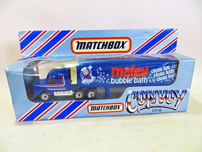 MATCHBOX CONVOY CY16 'SCANIA T142 MATEY BUBBLE BATH BOX TRAILER' MIB/BOXED - Image 1 of 4