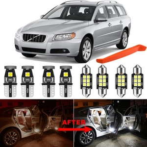 LED Light Bulbs Interior Package Kit White Dome Light for 2008-2017 Volvo V70 - Picture 1 of 12