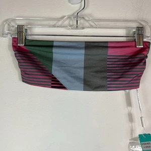 Seafolly NWT Dalia Modern Art Tube Bikini Top Pink Multicolor Size 4 - Picture 1 of 6