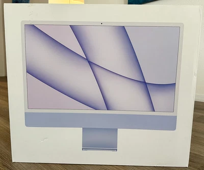 CIB Apple iMac 24'' M1 Chip 16GB RAM 512GB SSD w/ Magic Trackpad + Keyboard - Image 1 of 4