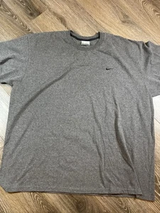 Maglia Nike vintage uomo 2XL grigia swoosh check anni 90 maglietta essenziale casual - Foto 1 di 6