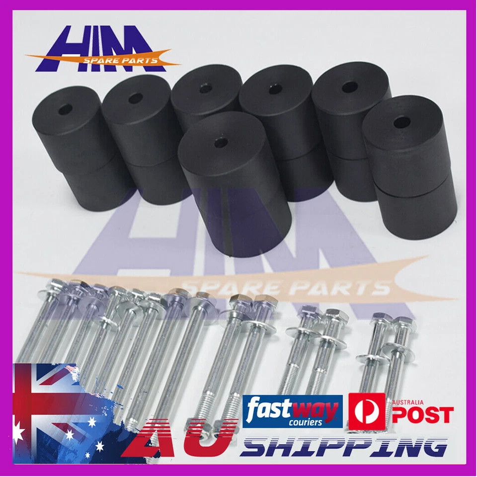 50mm 2" inch Body Lift Kit Blocks Bolts For Nissan Navara D22 Dual Cab With Tub - image 1 of 1