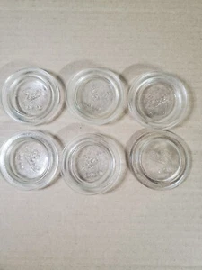 Lot 6 VTG Ball Clear Glass Canning jar Lids Insert No. 10 - Picture 1 of 2