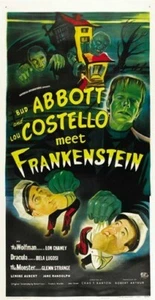 ABBOTT AND COSTELLO MEET FRANKENSTEIN POSTER 3 Sizes - Picture 1 of 1