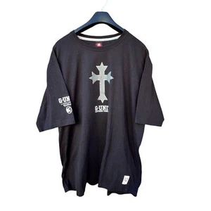 Camiseta Y2K Vintage G-Unit Para Hombre Cruz Negra y Plateada Streetwear Hip Hop XXXL - Imagen 1 de 10
