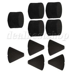 10x Black Foam Cone Cylinder Set for DIY Electronic Drum Internal Pad - Picture 1 of 9