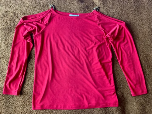 Camicia donna Michael Kors lunga spalla fredda catena oro taglia M