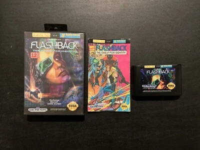 Flashback The Quest for Identity Sega Genesis CIB Complete Tested Works + Manual - Image 1 of 4