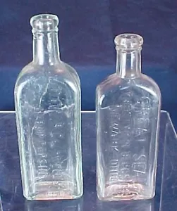 2 Vintage Glasflaschen Great Seal Styron Beggs Newark Ohio Caldwell's Sirup - Bild 1 von 4