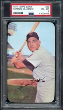 1971 Topps Super Baseball #60 Harmon Killebrew PSA 8