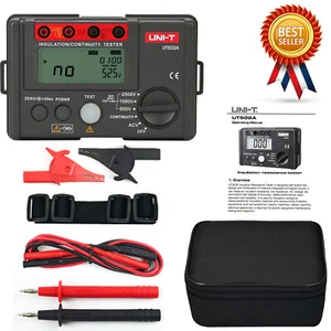 A● Uni-T UT502A Insulation Resistance Tester 500V/1000V/2500V - Imagen 1 de 7