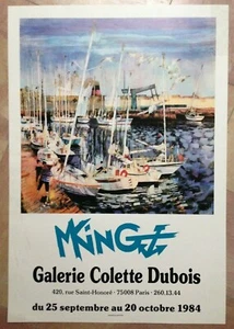MKING (MARINE) 1984 AFFICHE ORIGINALE EXPOSITION GALERIE COLETTE DUBOIS PARIS - Picture 1 of 1