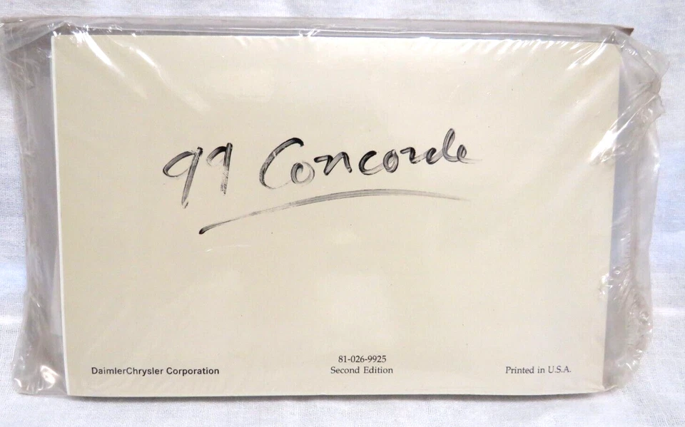 Chrysler Concorde 1997 paquete manual del propietario nuevo sellado de fábrica Foto 1 de 4