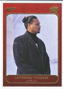 2020 Upper Deck James Bond VILLAINS& HENCHMEN RED Lawrence Makoare  #50 SP