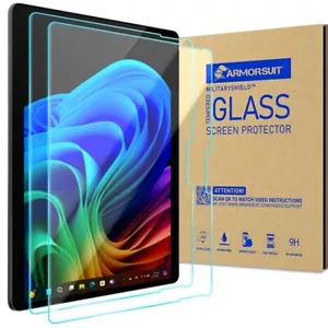 2 Pk ArmorSuit Tempered Glass Screen Protector for Microsoft Surface Pro 11 / 10 - Picture 1 of 1