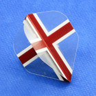 Standard Shape Dart Flights, 100 micron, St George, England Flag.