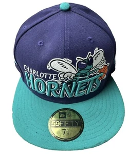 Charlotte Hornets NBA Basketball Putple Teal Trucker Snap Back Hat - Picture 1 of 17