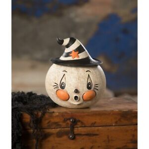 Johanna Parker Ghostie Stew Retro Vntg Ghost Halloween Decor Figurine Candy Jar