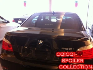 Painted #668 Jet Black BMW 2004-2010 E60 5-series M5 type trunk spoiler ◎ - Picture 1 of 3