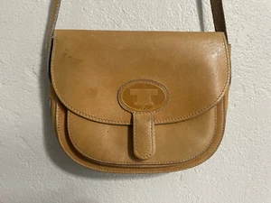Vintage Le Tanneur Leather Shoulder Crossbody Bag Purse France - Picture 1 of 12