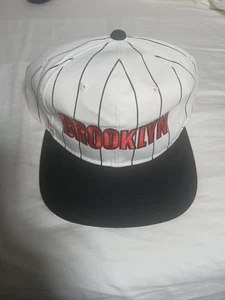 Vintage 90s Brooklyn Snapback Hat Cap Rap, Hip Hop, Biggie YOUNGAN WOOL - Picture 1 of 8